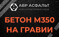 Бетон М350 на гравии в Пересвете